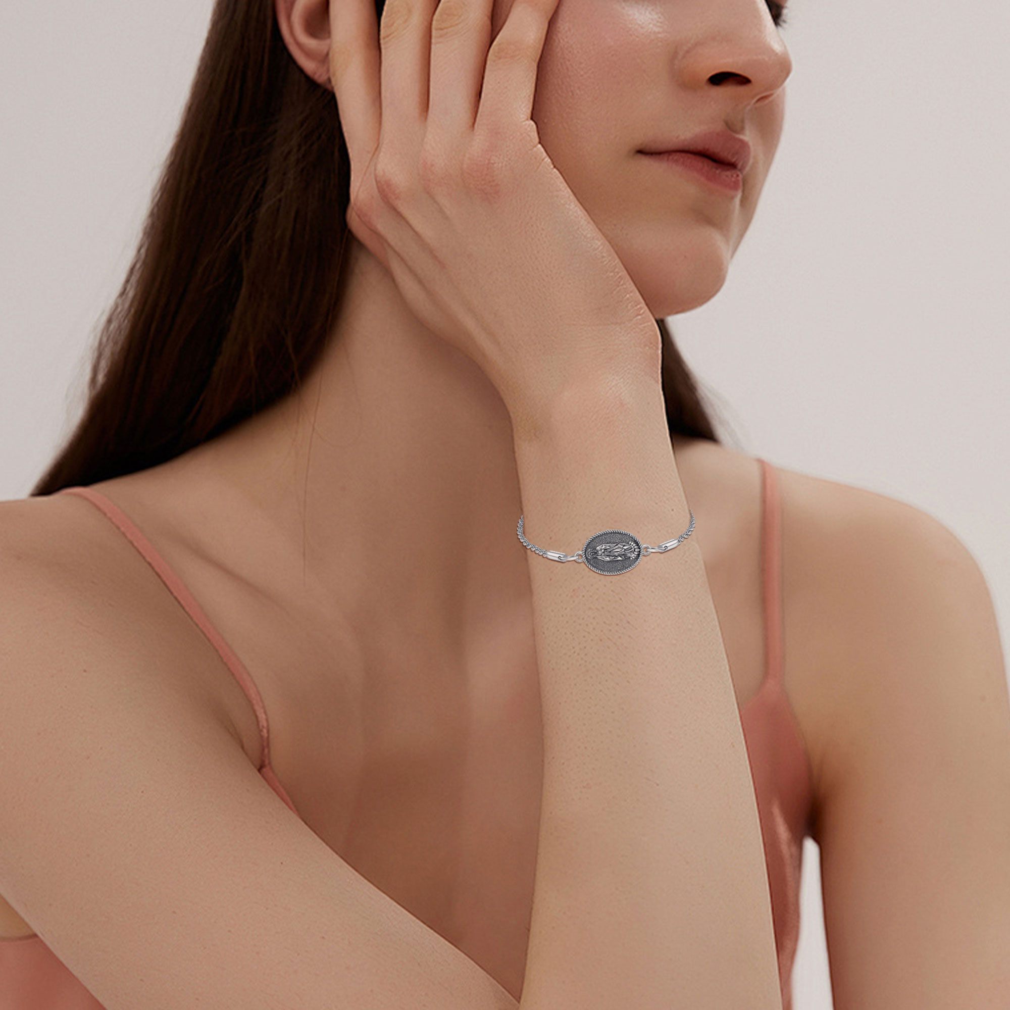 Women's Sterling Silver Santa Muere Bracelet