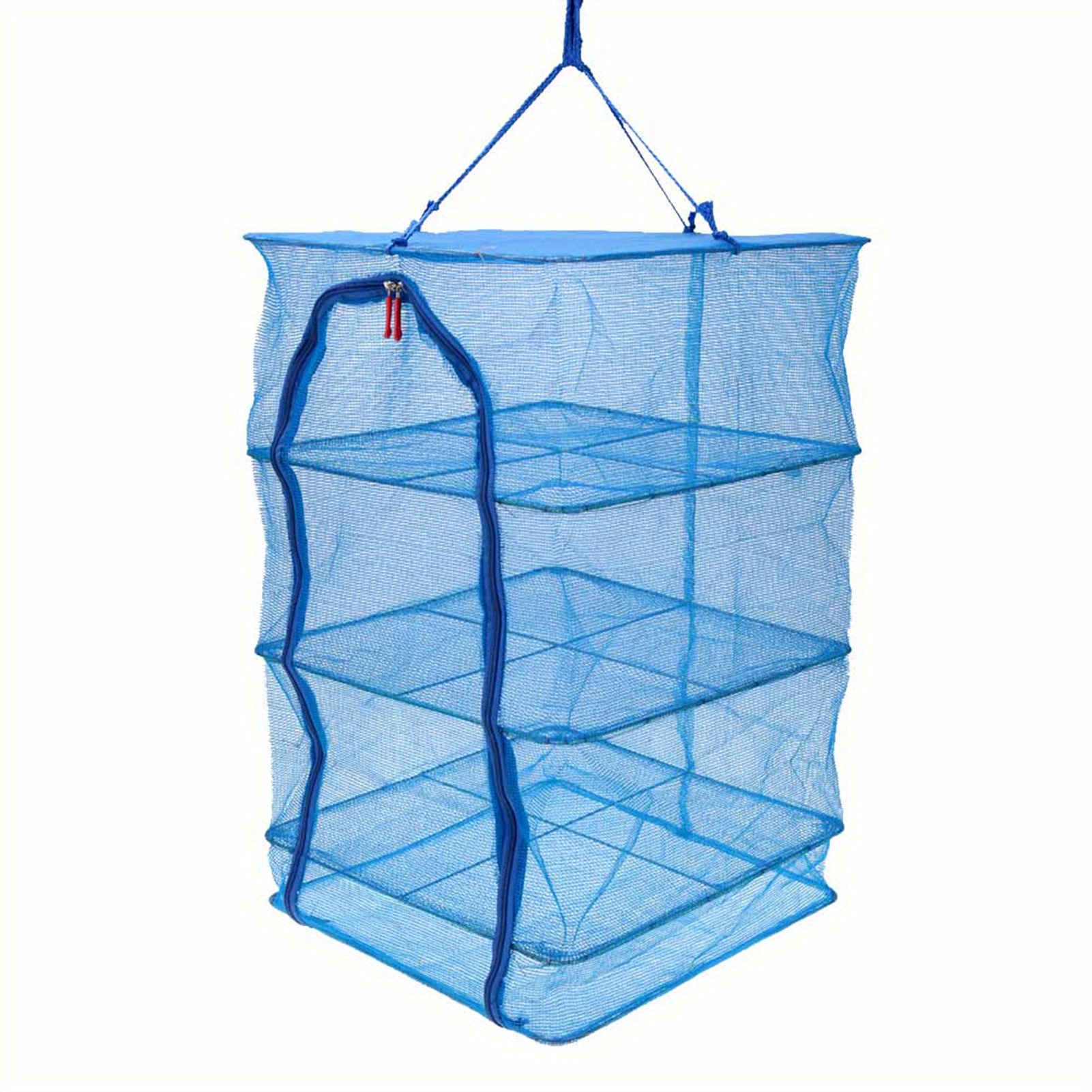 

Tomshoo 40 * 40 * 65cm 4 Vegetable Fish Dishes Mesh Hanging Drying Net