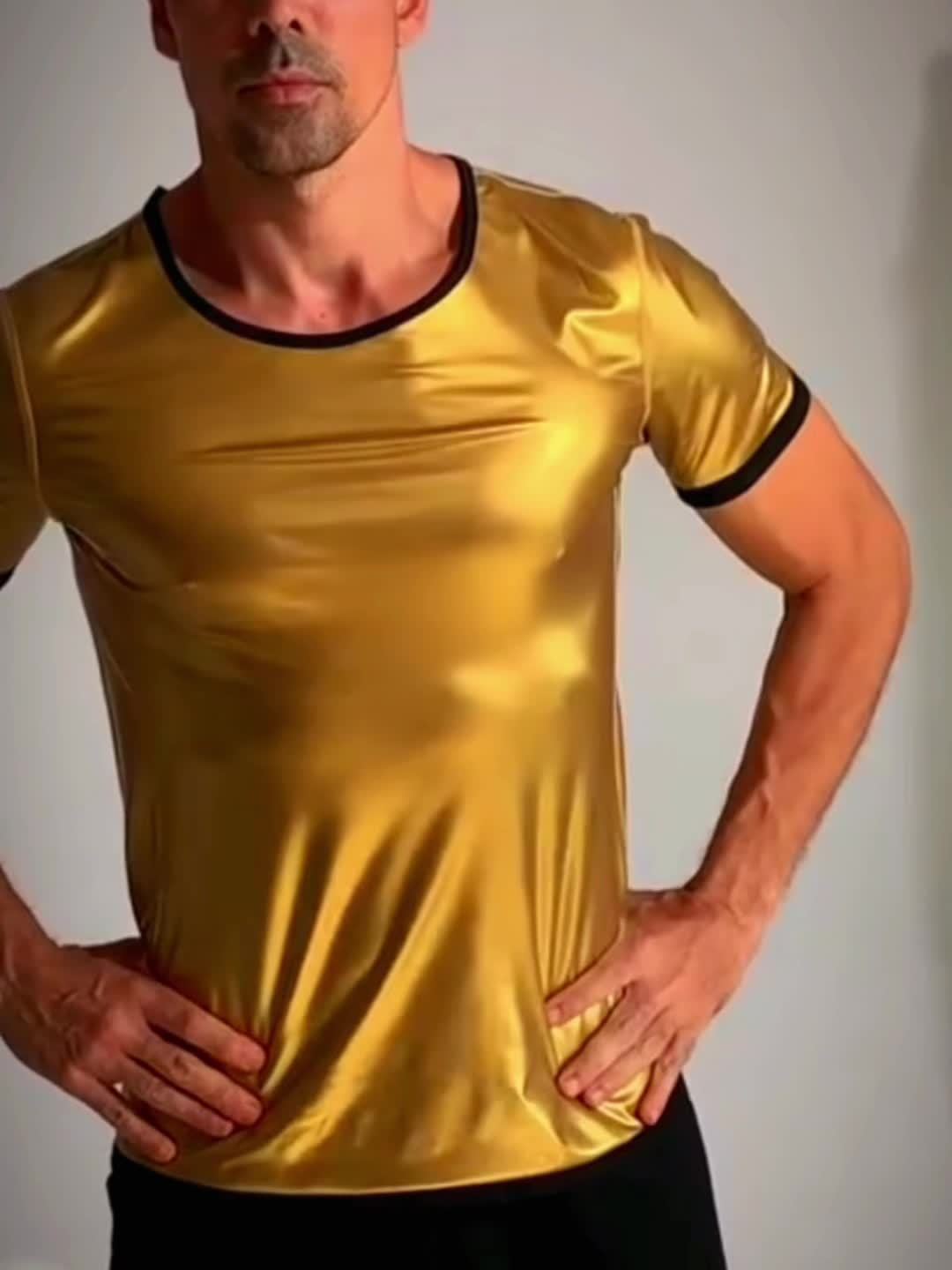 Sauna Sweat Shirt for Men Short Sleeve Body Shaper Gym Exercise