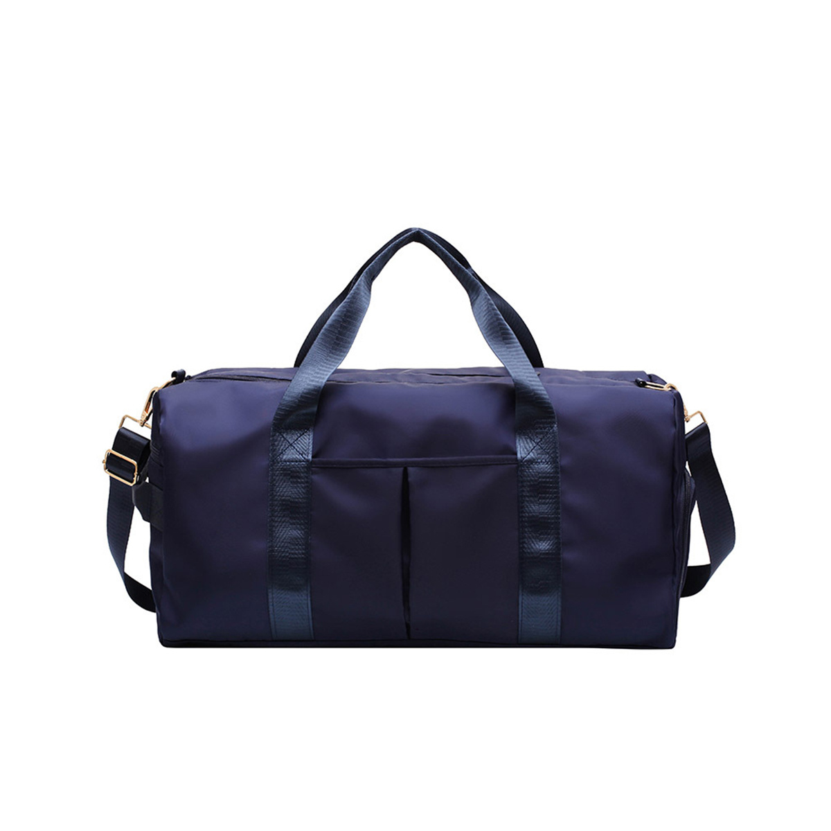 Travel Duffel Bag, Gym Bag with Shoes Compartment and Wet Pocket, Midsize  Bag for Women, Blue