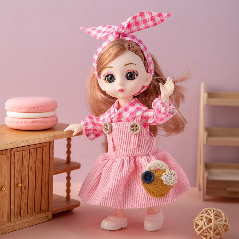 2-7 ans jouets pour filles enfantine rêveuse princesse poupée fille poupée  habiller ensemble boîte-cadeau d'anniversaire cadeaux heureux pour enfants
