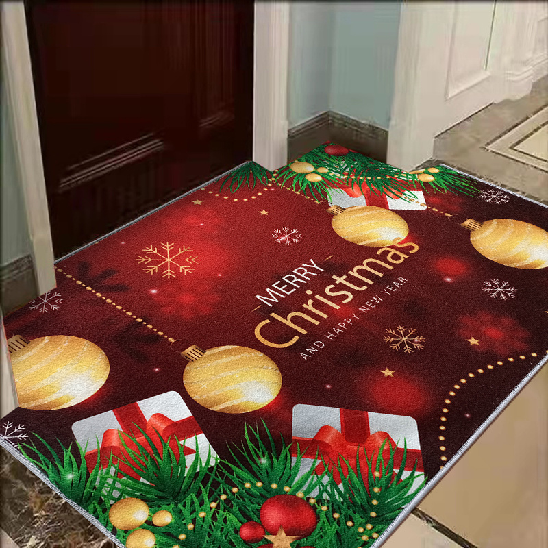 1pc New Year And Christmas Doormats Funny Welcome Mats Santa Claus And ...