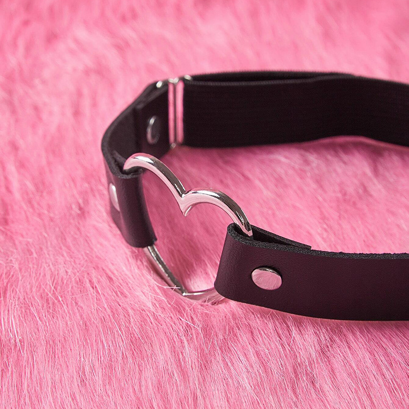 Leather Legs Band Sexy Leg Straps Heart Shape Ring Leg - Temu Australia
