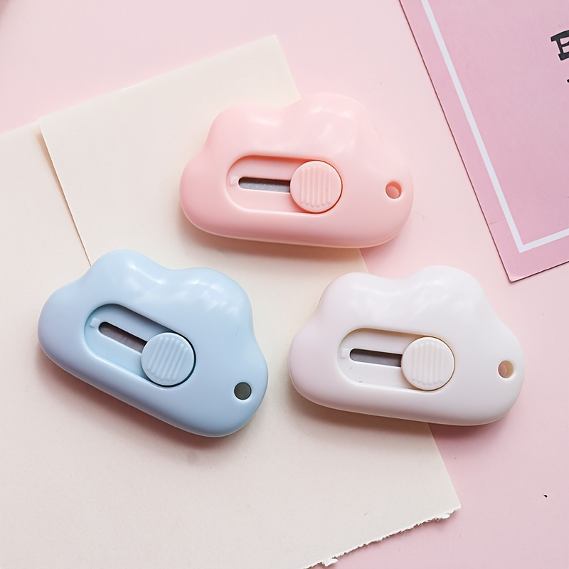 Cute Cloud Color Mini Portable Utility Knife Paper Cutter | Today's ...