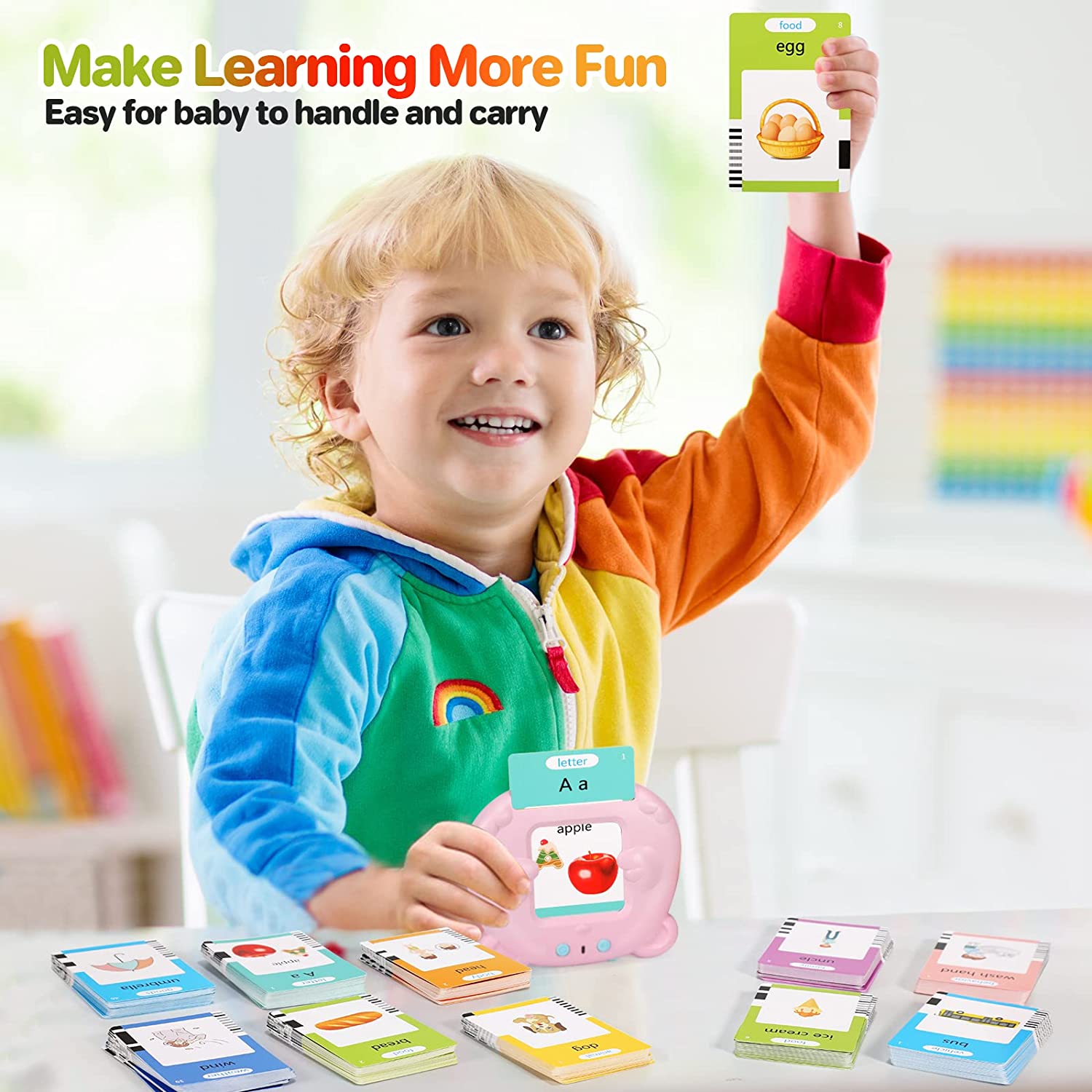 early education learning language study toy words reader for preschool education boys and girls 224 and 510 words cards reader for toddlers speech therapy toys language talking toy autism toys