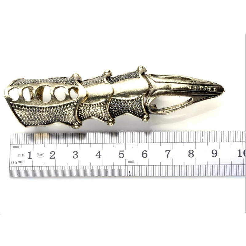 Gothic Punk Hinged Knuckle Joint Full Finger Spike Armor - Temu Spain