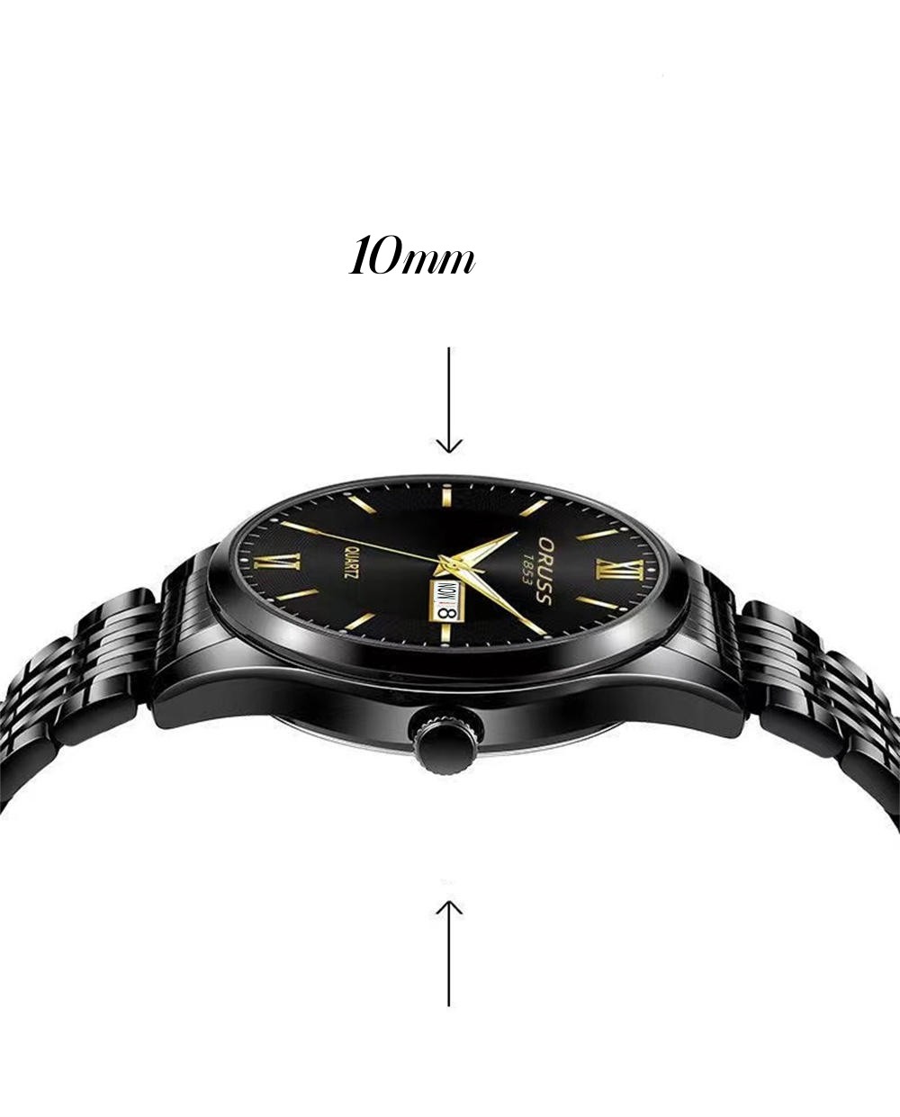 mens watch glow in the dark waterproof calendar     fashion 2022   steel watch   for gifts details 3