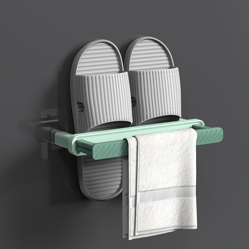 TureClos Bathroom Slipper Rack Wall Mounted Shoes Hanger Organizer