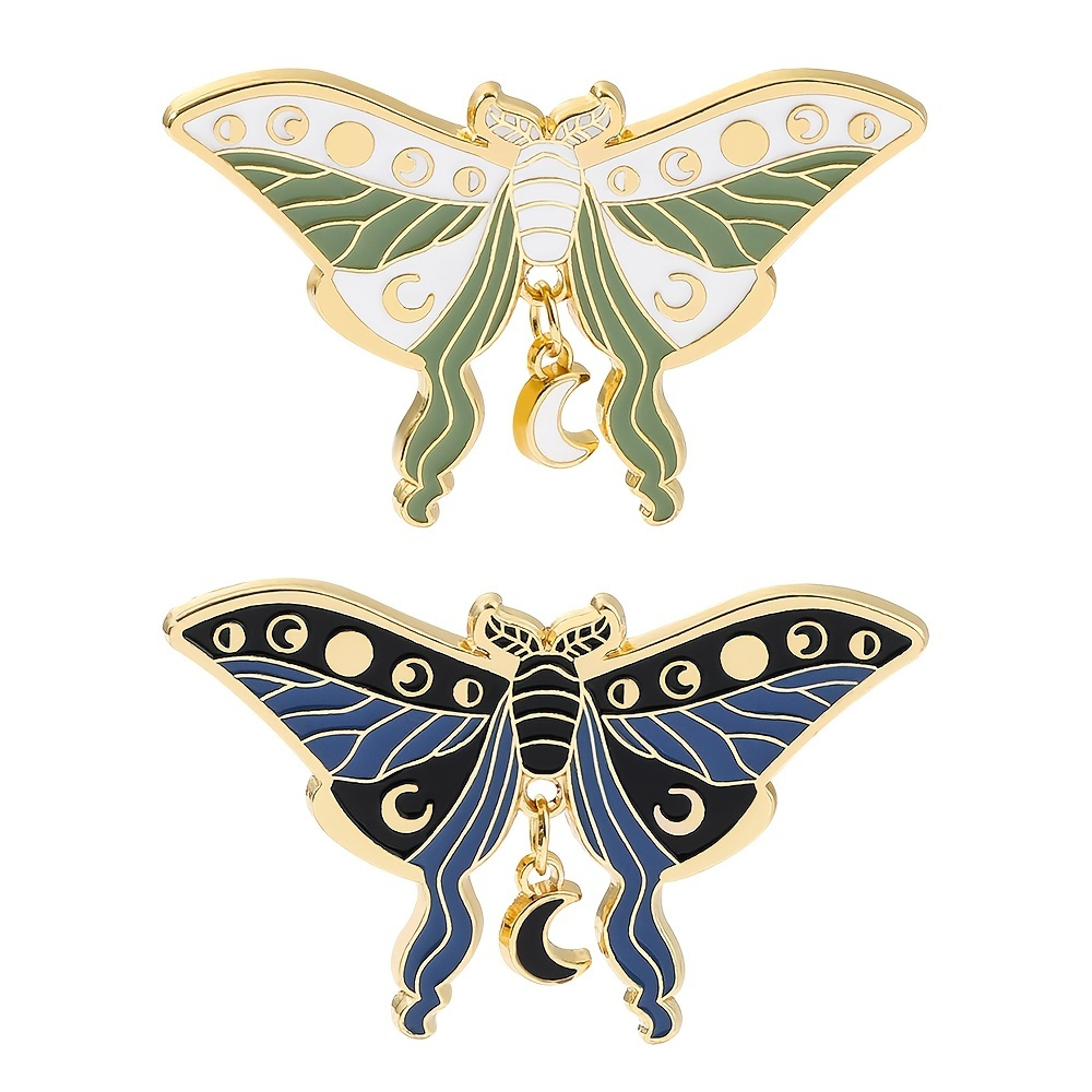 Floral Moth Butterfly Enamel Anime Pins Custom Insect - Temu