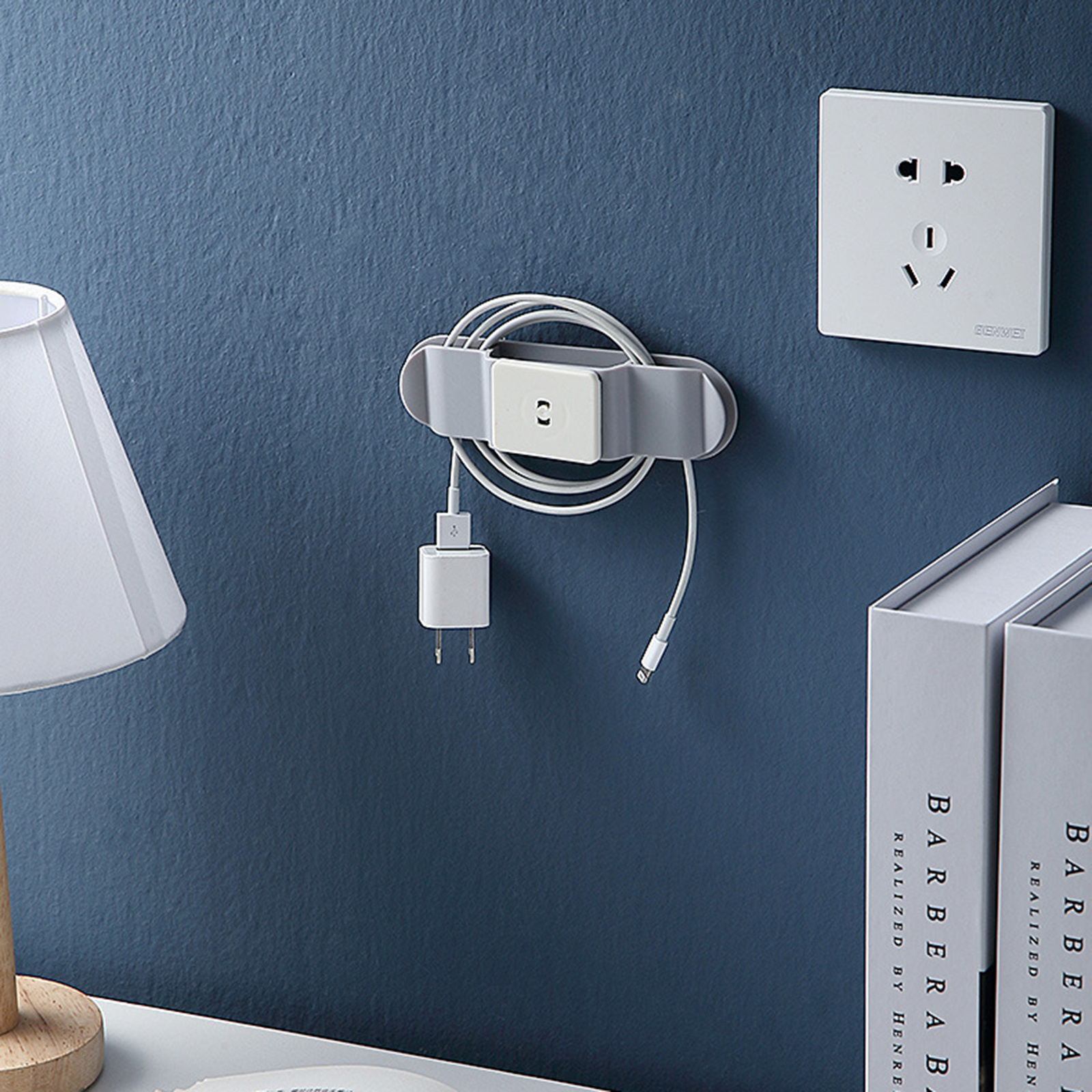 New Socket Extension And Cable Holder Multifunctional Cord Storage