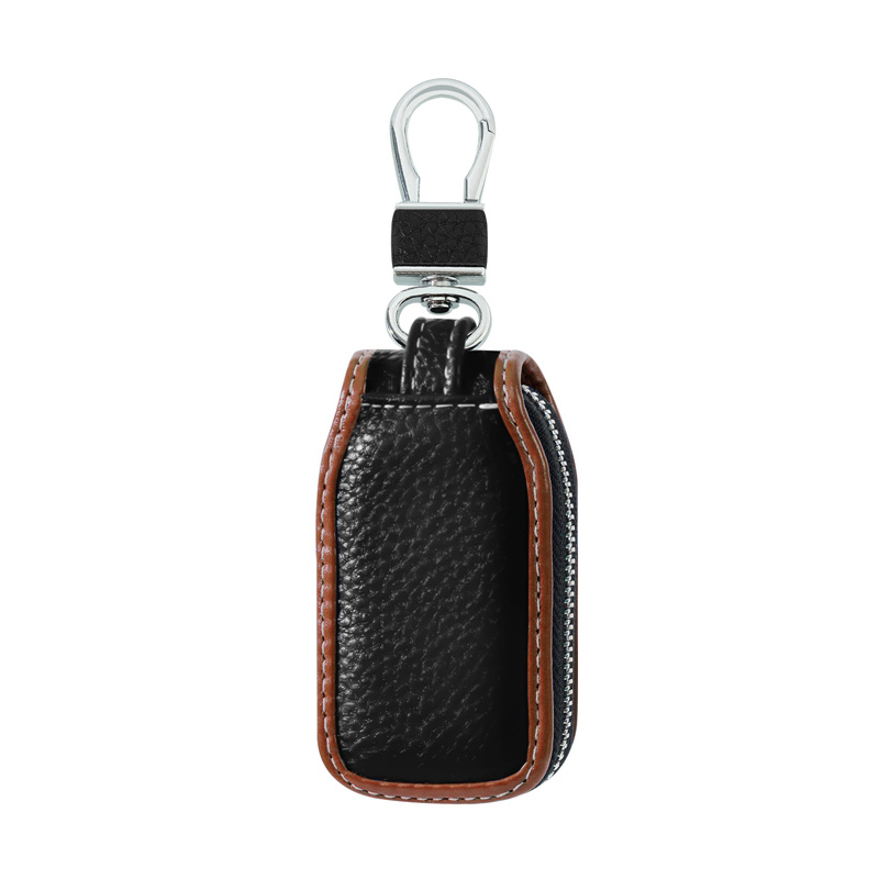 Faux Leather Key Wallet Car Keychain Key Holder Bag Case - Temu