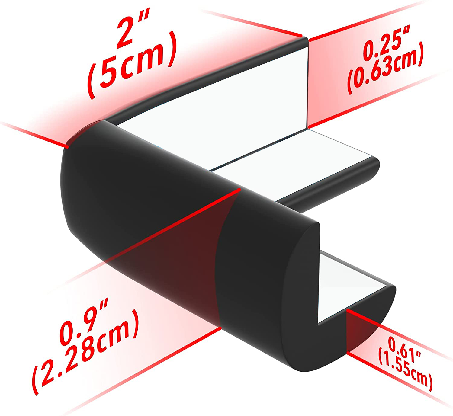 A prueba de bebés, protectores de esquina para mesas de seguridad para  bebés, 20 pies (19.7 ft), tira de parachoques suave, protectores de esquina