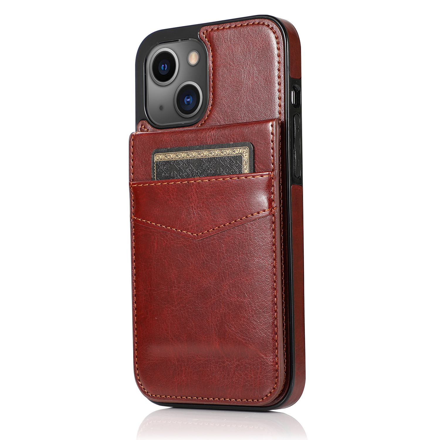 Luxury Leather Cards Wallet Phone Case For Iphone 14 13 12 11 Pro Xs Max Xr  X 8 7 6 6s Plus Se - Temu