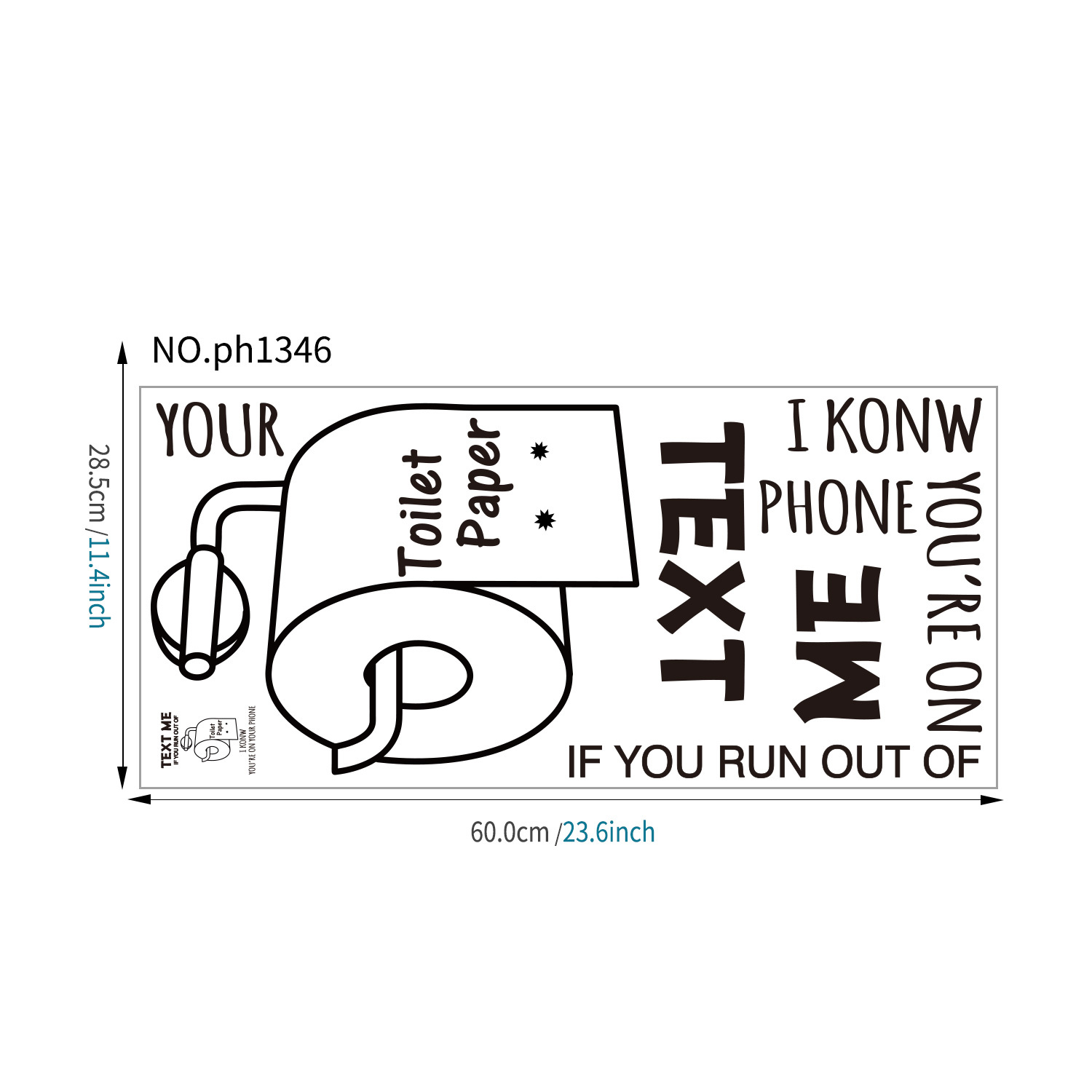 Funny Toilet Stickers Text Tissue Toilet Paper Pattern Temu