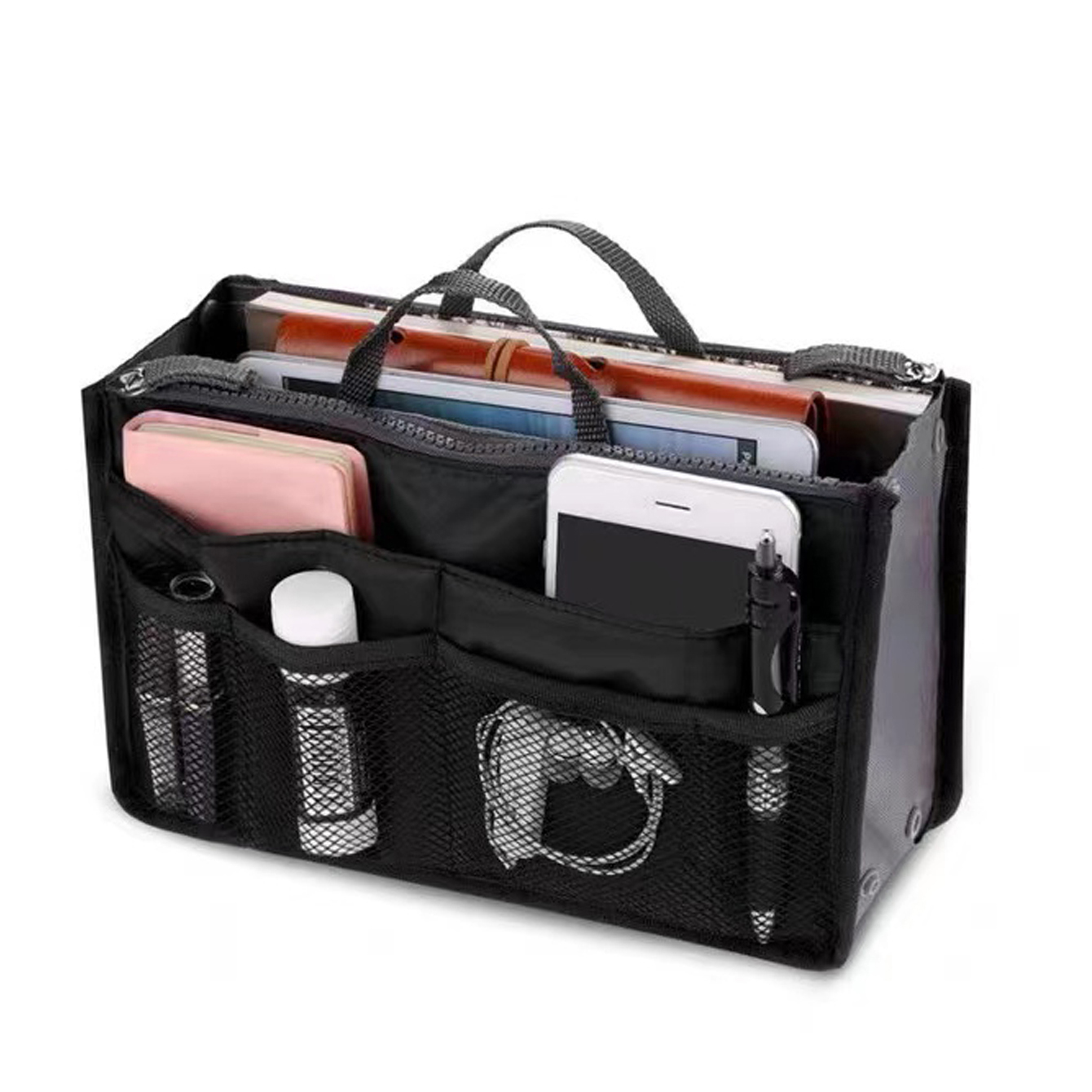 Purse Insert Storage Bag, Versatile Travel Organizer Bag Insert Cosmetic  Bag With Multi-pockets - Temu
