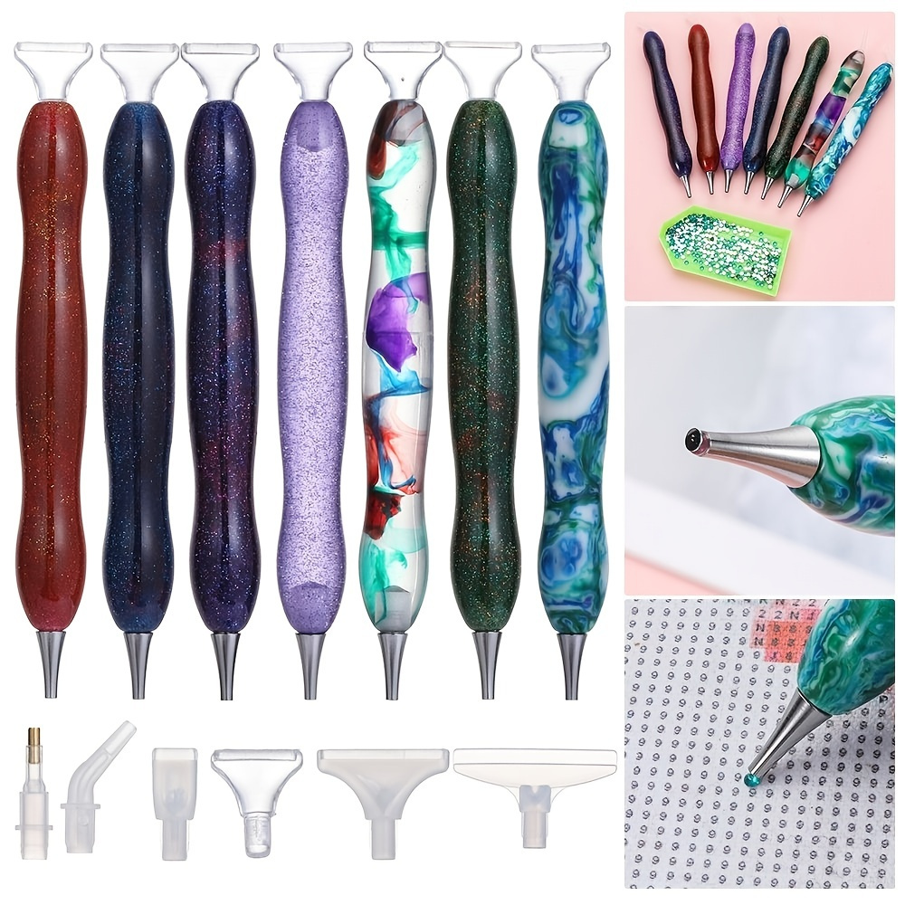  ZYNERY 9 PCS Diamond Painting Pens, Resin Diamond Art Pens  with Clay Tips Tray Anti-slip Mat, 5D Diamond Painting Accessories and  Tools for DIY Diamond Painting Hobby : Arts, Crafts