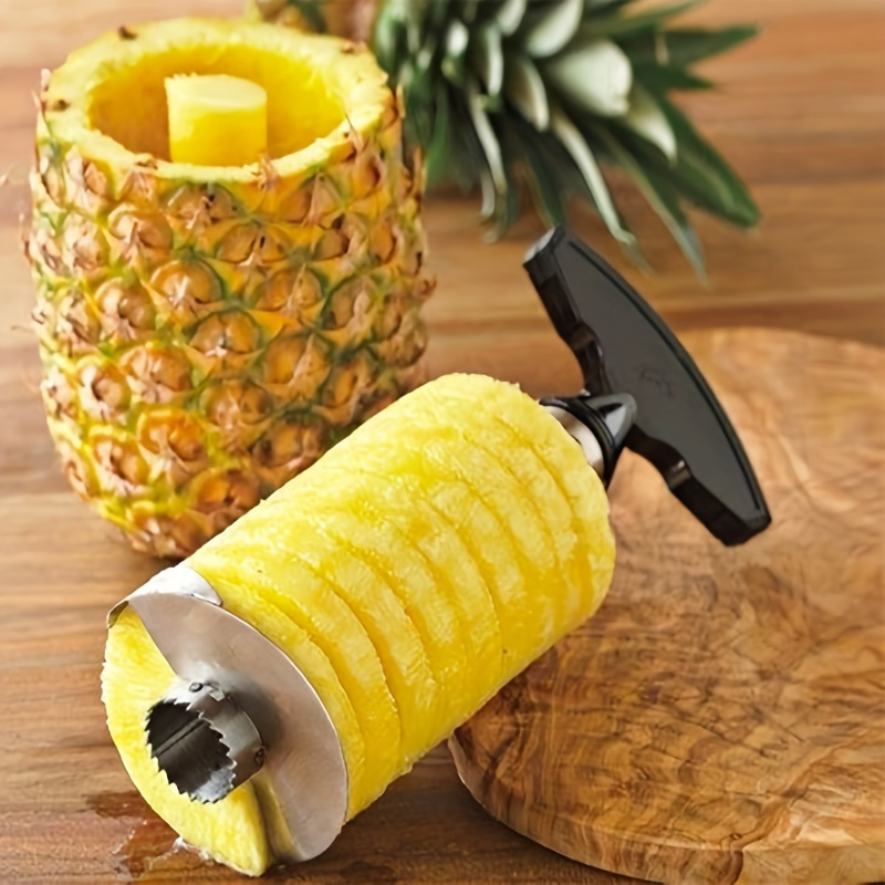 

1pc Pineapple Corer And Slicer Tool, Pineapple Cutter Stainless Steel Fruit Peeler Corer Slicer Cutter With Sharp Blade Pineapple Eye Peeler For Home And Kitchen
