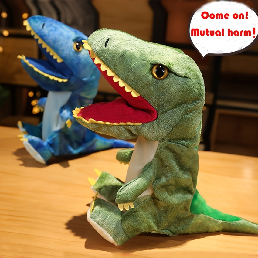 New Plush Simulation Dinosaur, Hand Puppet T-rex Kids Cover Hands Plush 