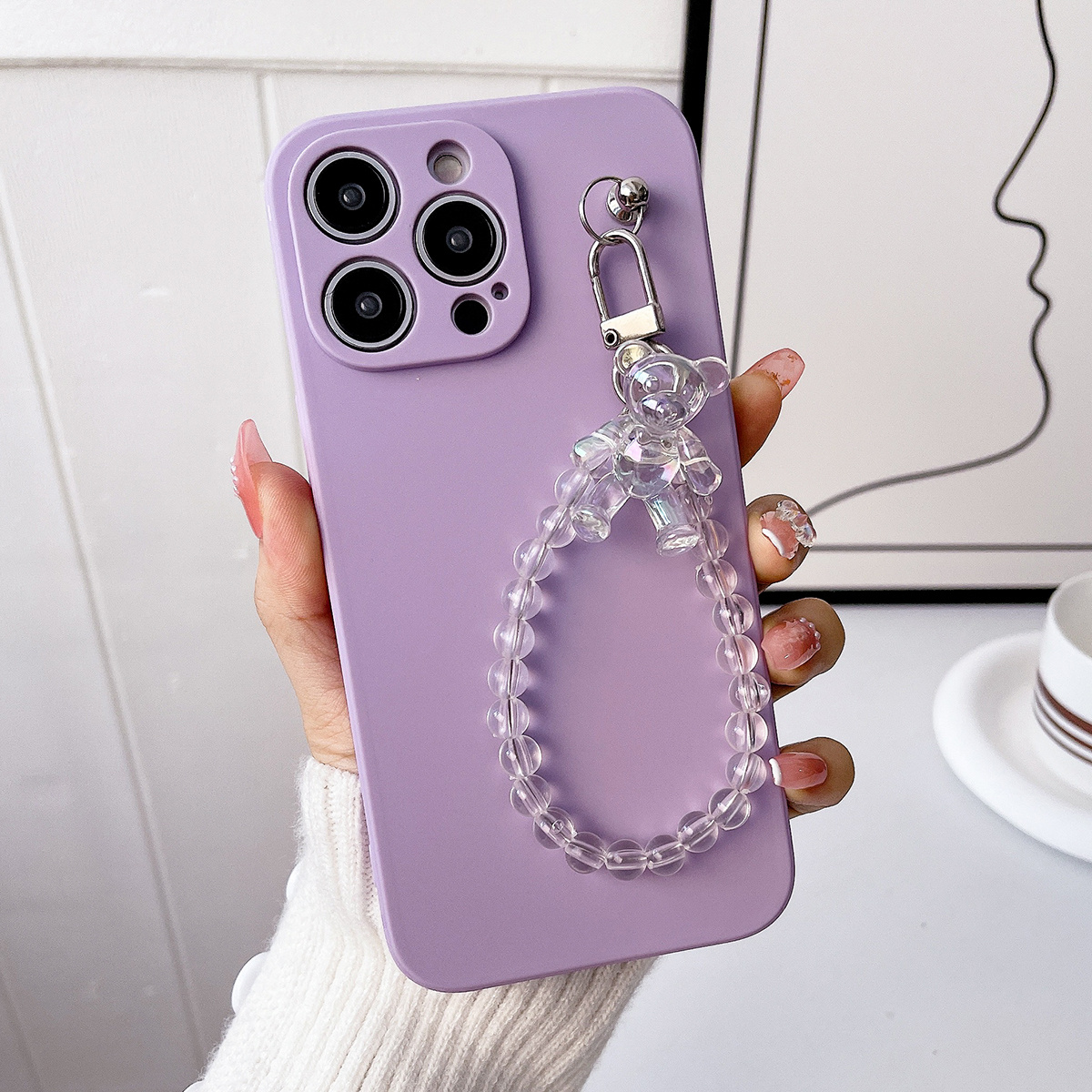 Classy Glass iPhone 8/8Plus And 10X Case -Phone Size: iPhone 8, Color: White