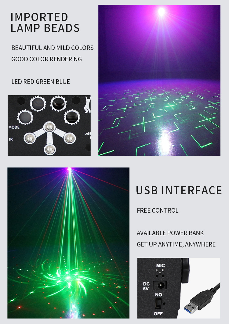 Party Strobe Lights Portable Stage Dj Disco Strobe Light Temu
