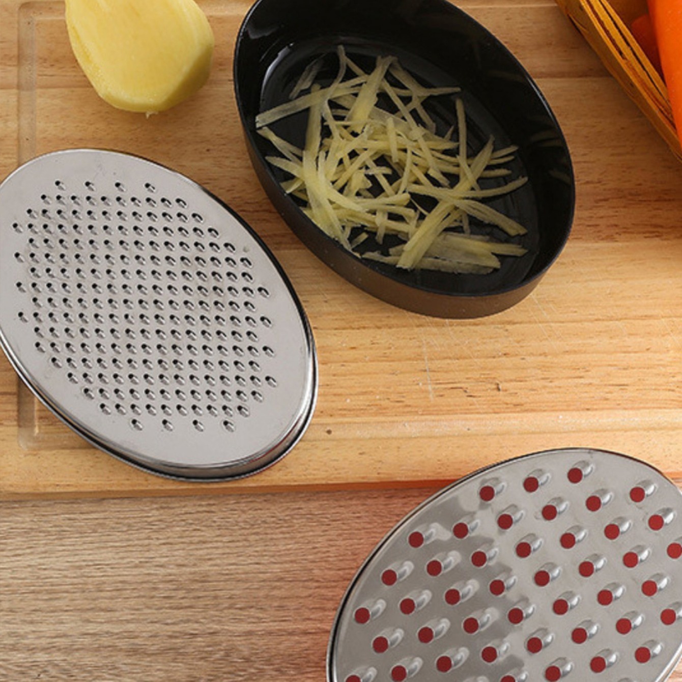 Cheese Grater With Food Storage Container And Lid Vegetable