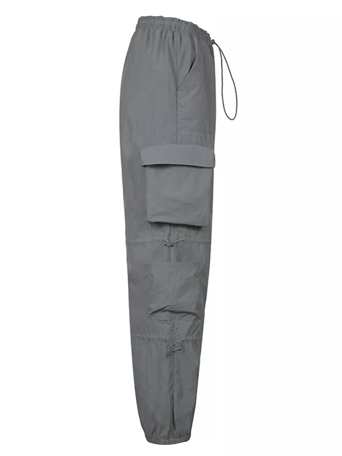 Y2k Solid Low Waist Cargo Pants Casual Drawstring Cargo - Temu Canada