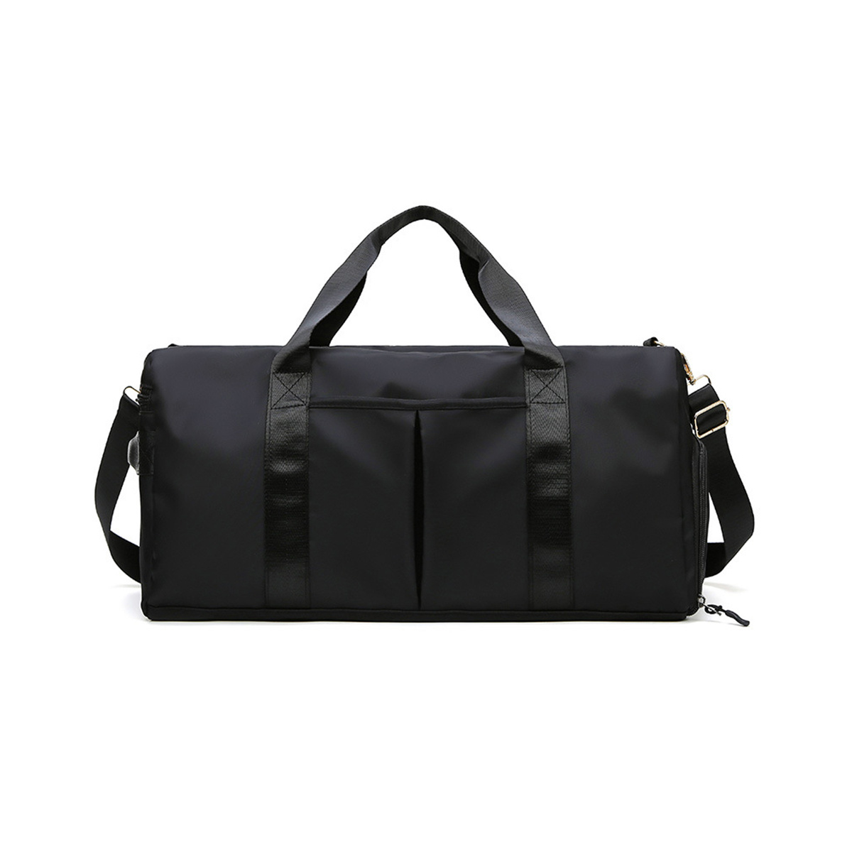 US Men Travel Duffle Bag Leather Sports Gym Bags Waterproof Overnight  Handbag