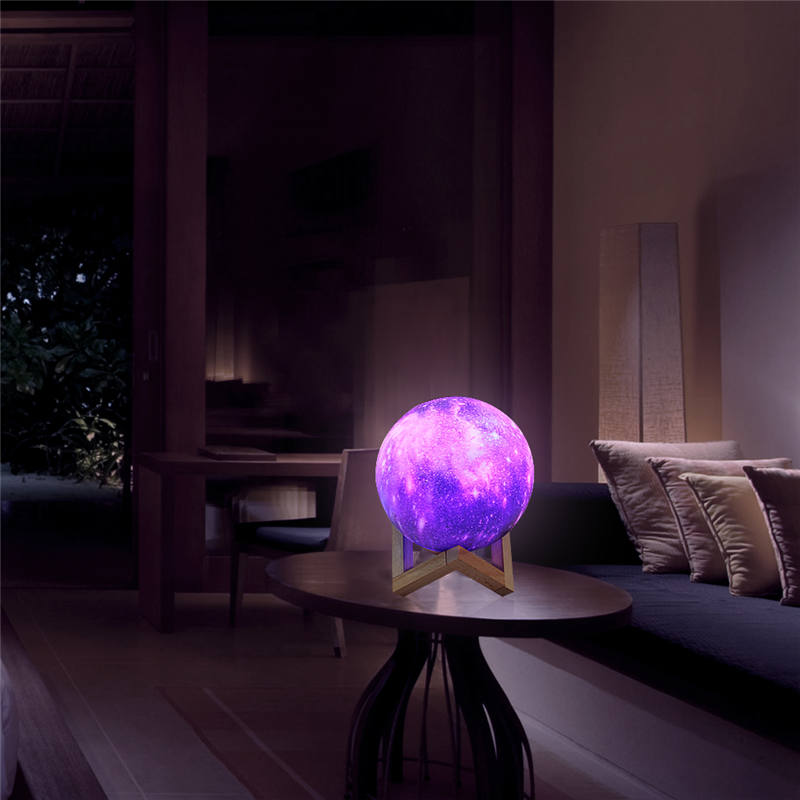 Moon Lamp Night Light 16 Colors Led 3d Star Moon Light Change Touch Remote  Control Galaxy Light Gifts Christmas Led Lights, Save Money Temu