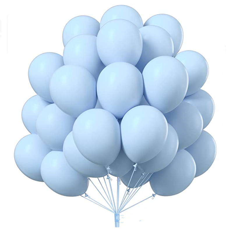 Lot de 50 ballons colorés en métal chromé de 30,5 cm. Les ballons colorés  en latex double couche sont plus durables et colorés, adaptés pour un