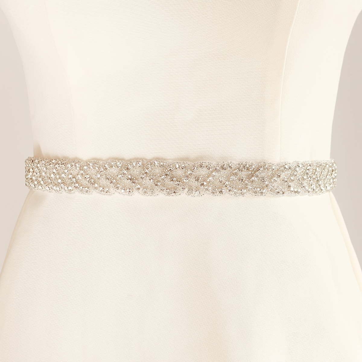 4 Pcs Elastic Pearl Belt for Women Pearl Saree Belt Beaded Belt Stretch  Bridal Belts and Sashes with Pearls Rhinestone Buckle Bridesmaid Dress Girl