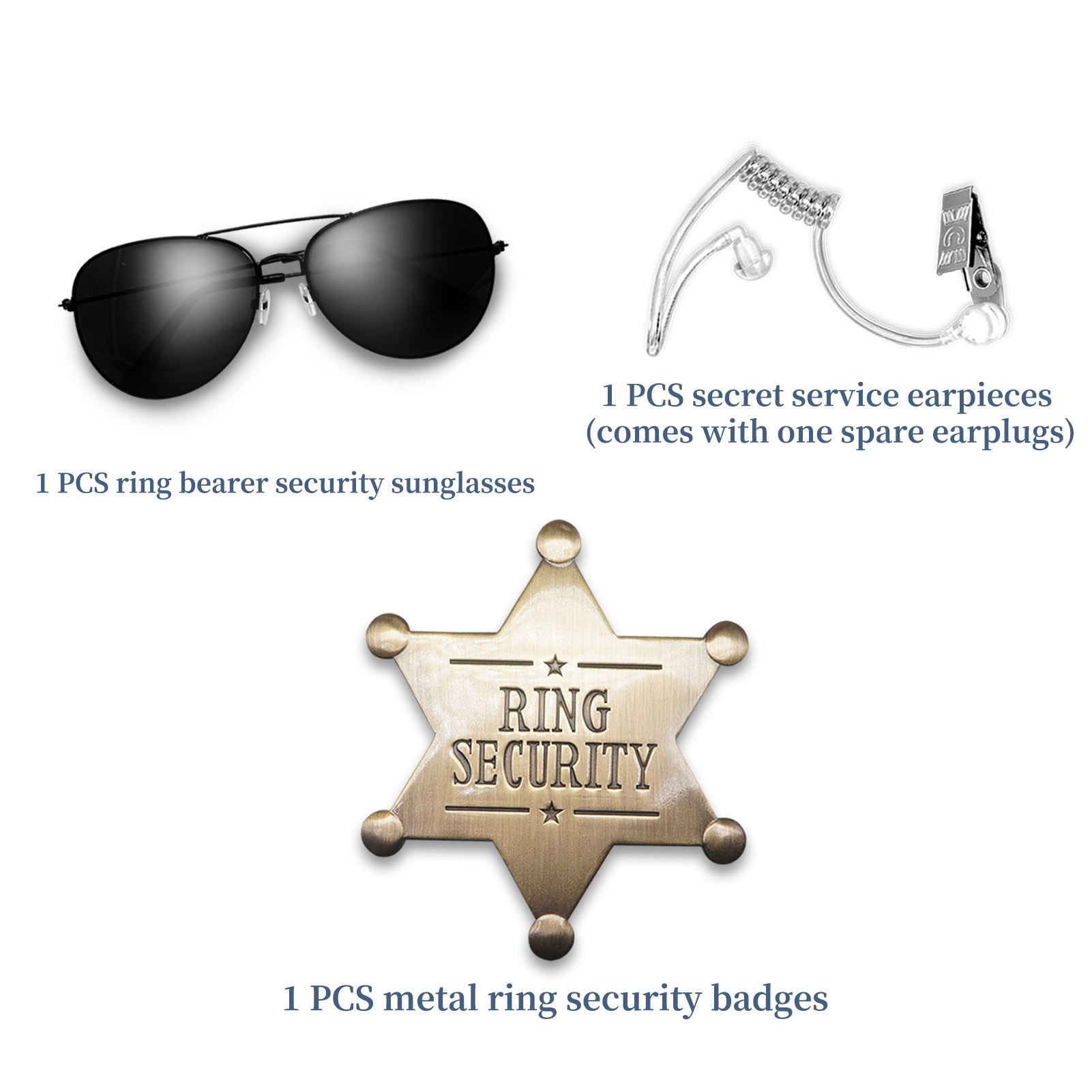 Wedding Ring Holder, Accessori Giocattolo Polizia Spy FBI, Tubo Auricolare  Acustico, Porta Anello, Occhiali Da Sole, Badge Di Sicurezza Anello  Giocattolo - Temu Italy