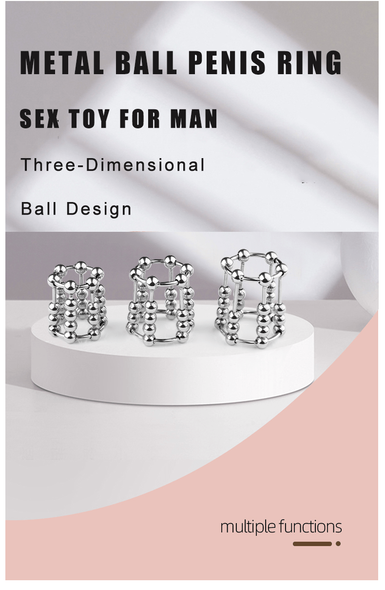 Metal Penis Ring Stainless Steel Ball Design Penis - Temu