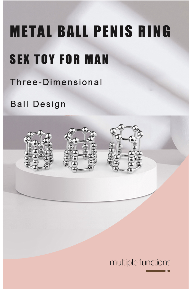 Metal Penis Ring Stainless Steel Ball Design Penis Temu