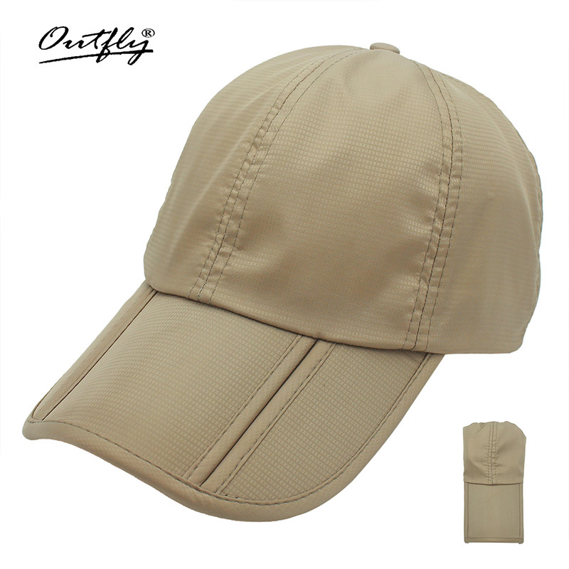 Foldable Baseball Cap Lightweight Summer Hat with Folding Peak Mens & Ladies