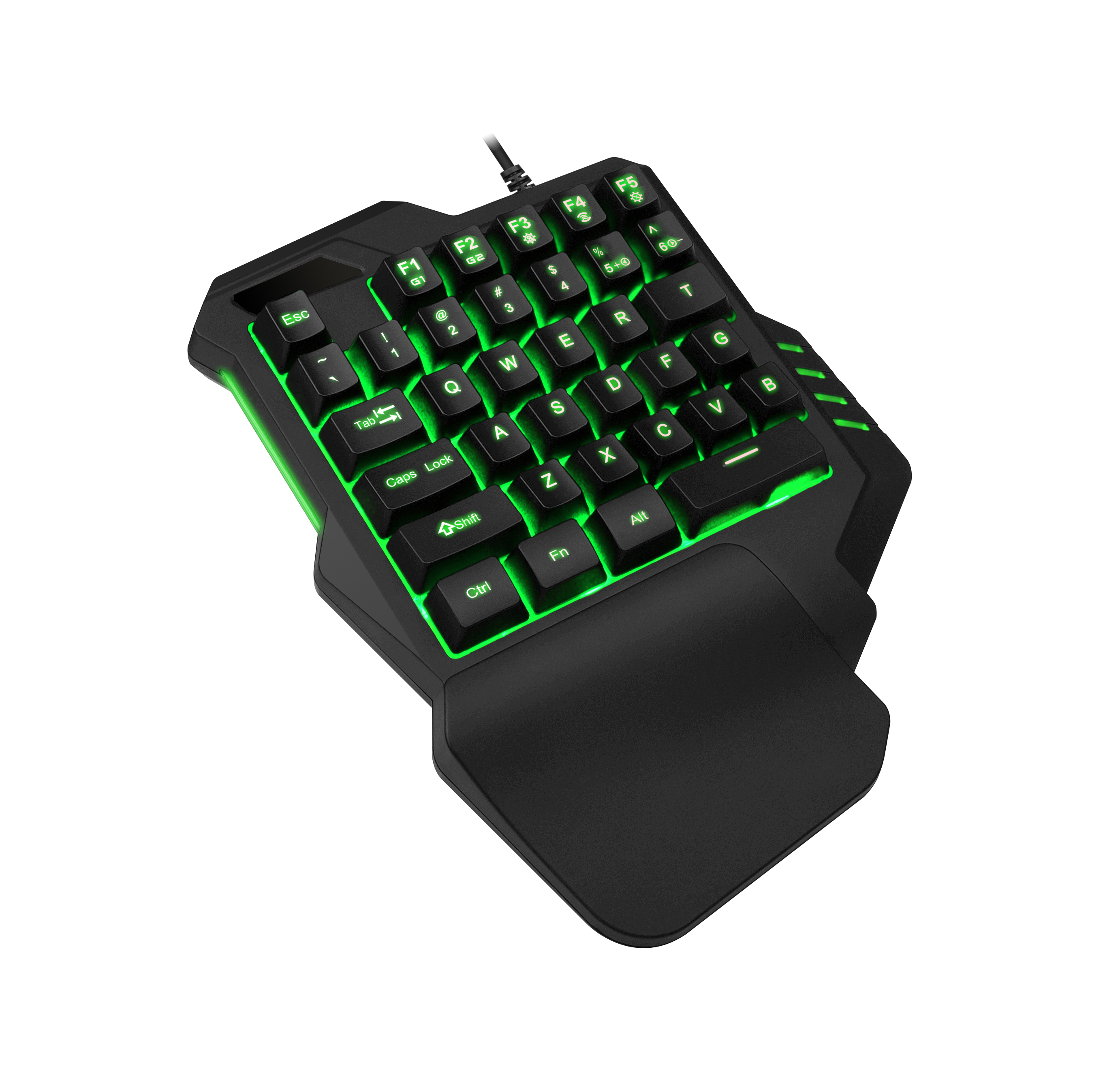 Single Hand Game Keyboard Rgb Backlit 35 Key Portable Mini - Temu