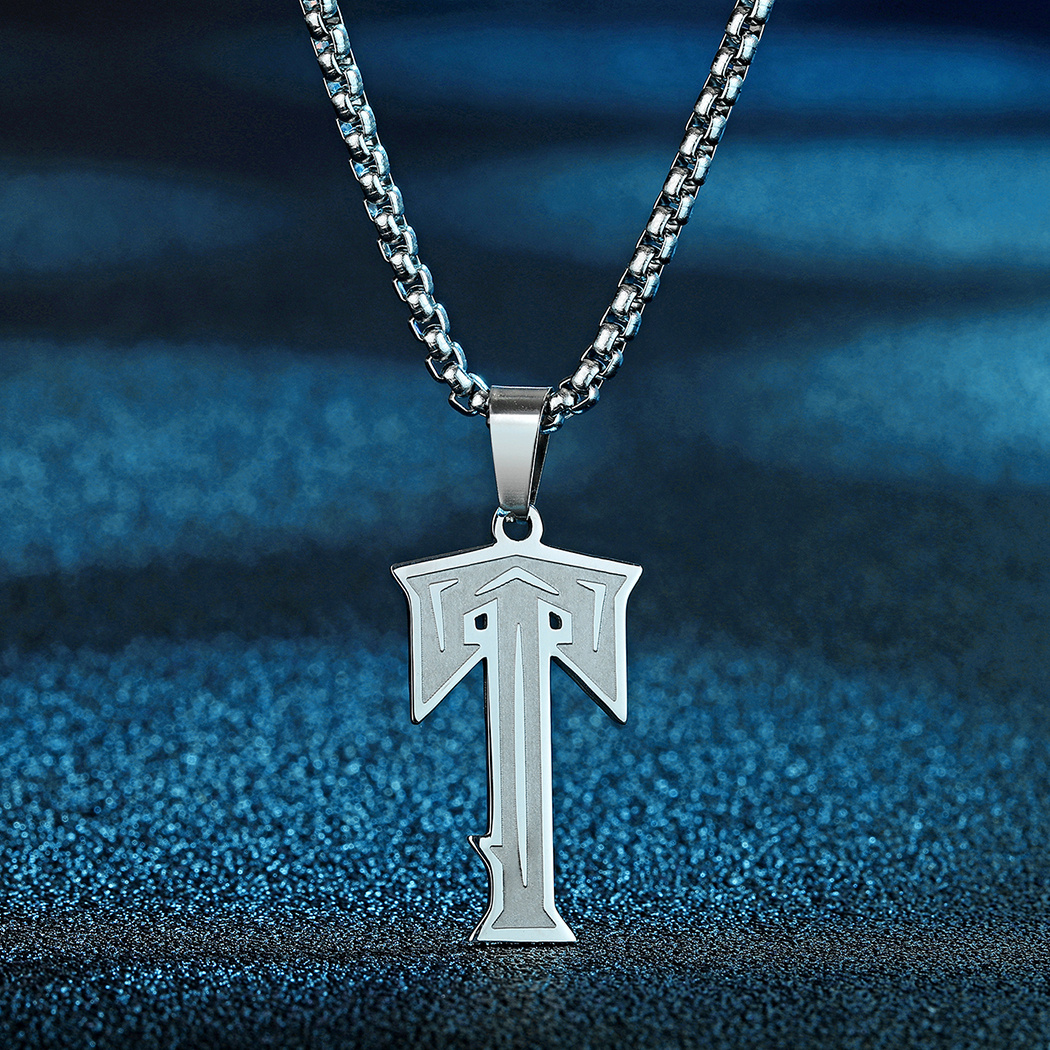Men Initial Necklace – Name Strings