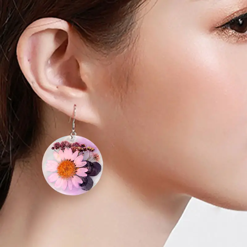 Funshowcase Resin Earring Molds Set 3-Count Geometry|Feather|Petal Flower