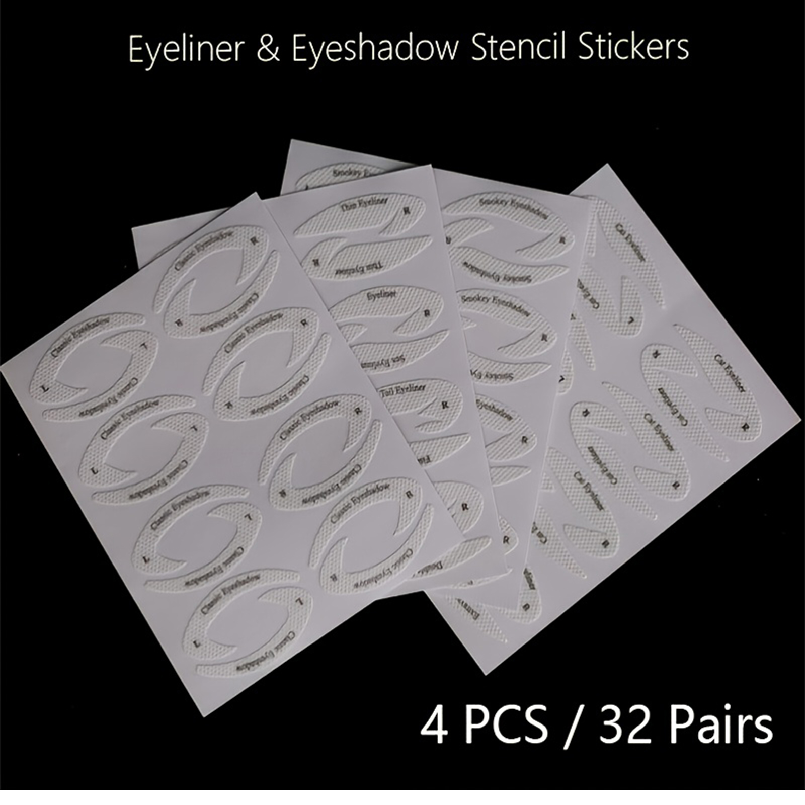 Quick Eyeliner Stencils & Eyeshadow Stencils Kit For Perfect Smokey