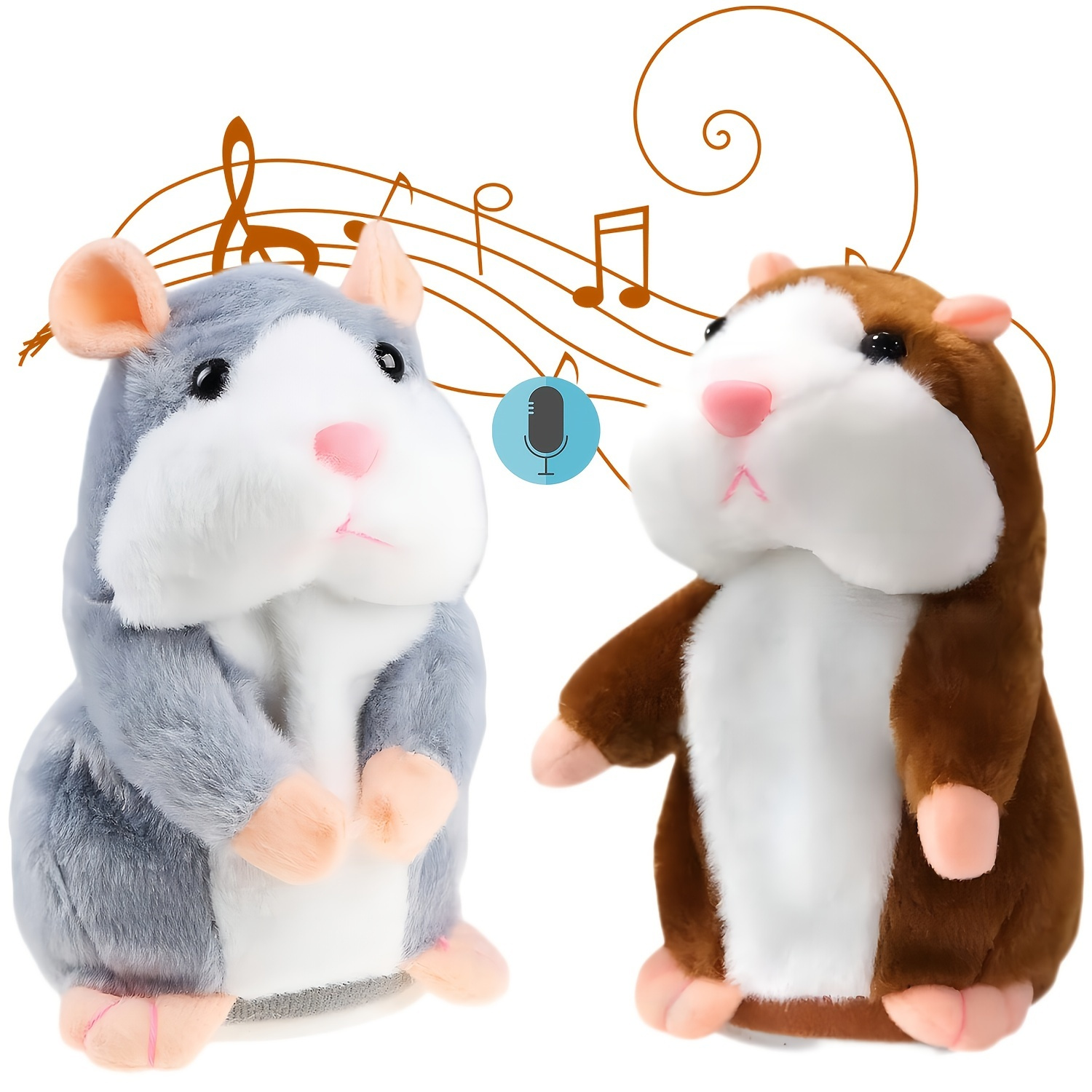 15 Cm Enfants Talking Hamster Mouse Pet Peluche Jouet Mignon Parler Parler  Enregistrement Sonore Hamster Jouet éducatif Pour Enfants Cadeaux