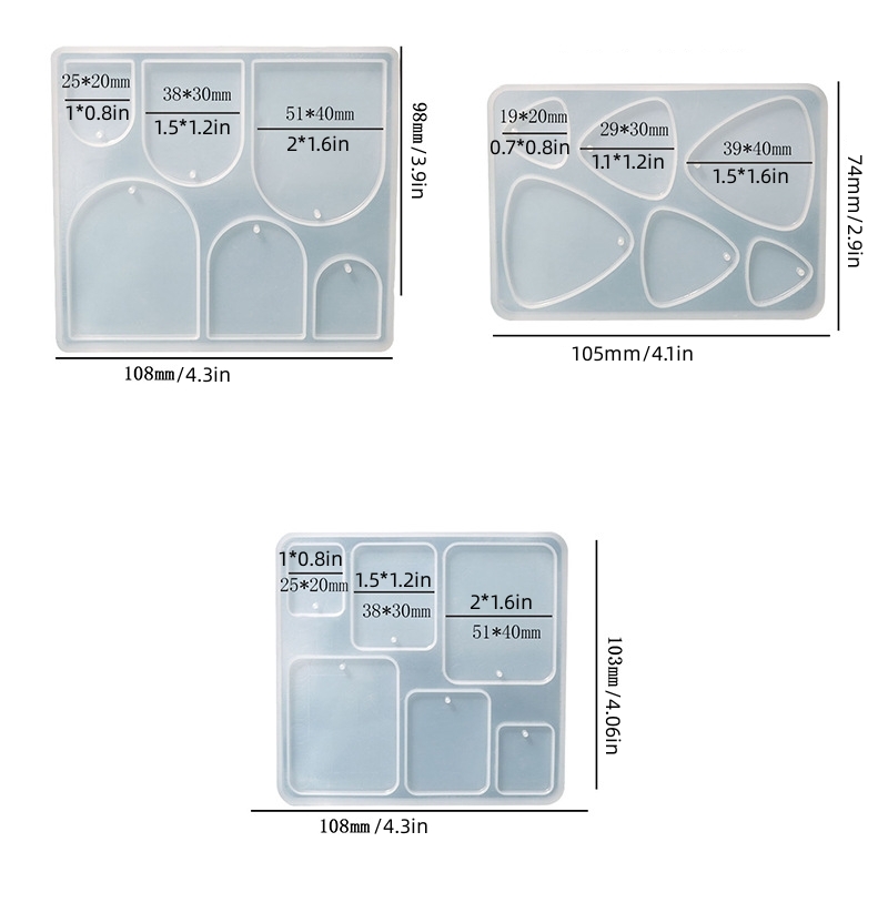 Geometry Shapes Silicone Mold