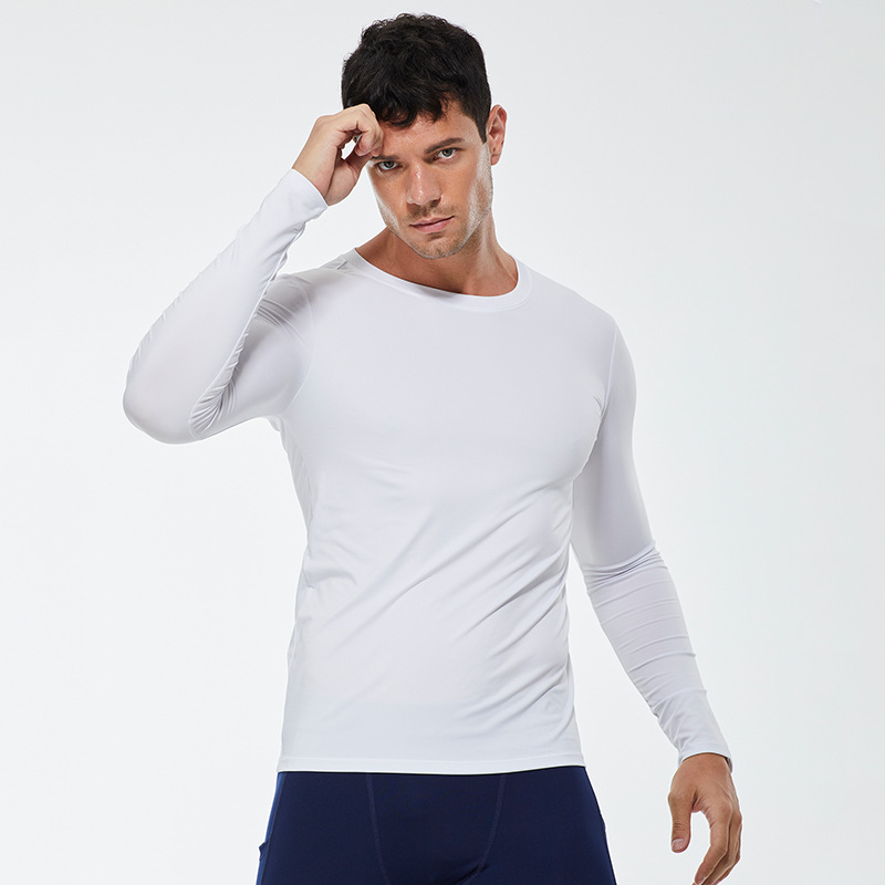 Camisetas Deportivas Hombre Color Sólido Elástico Cuello - Temu