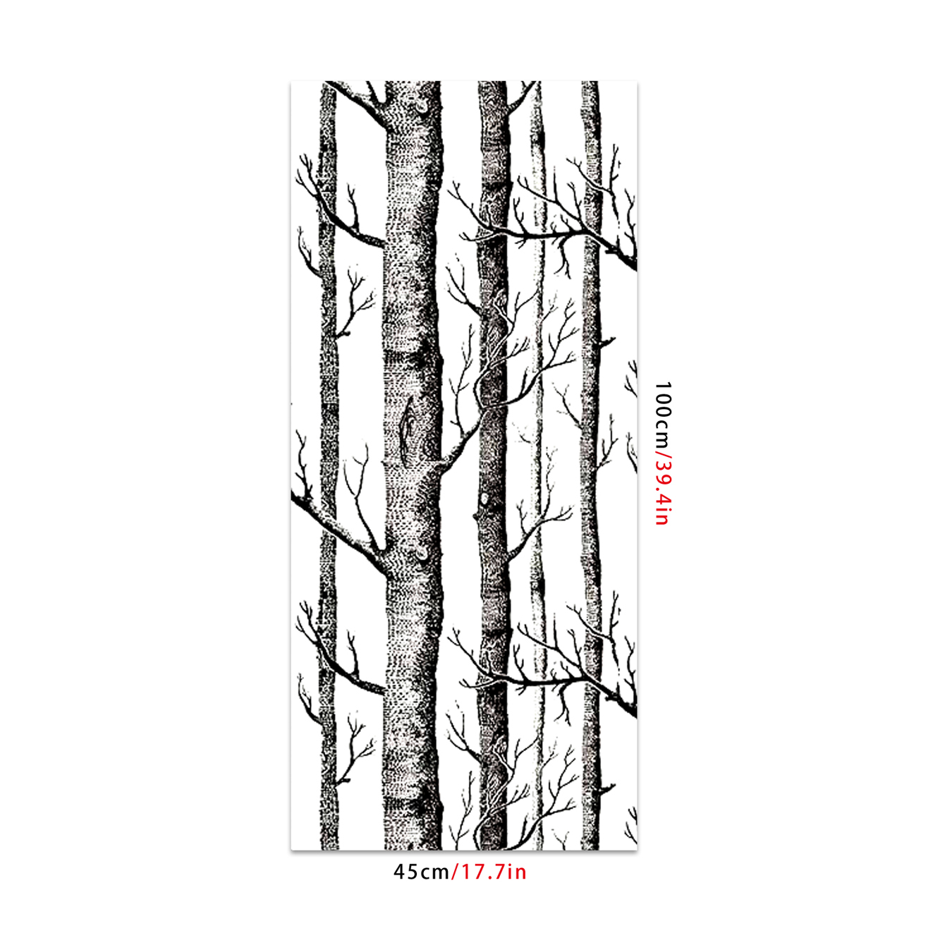 Transform Home Instantly Simple Birch Tree Contact Paper - Temu