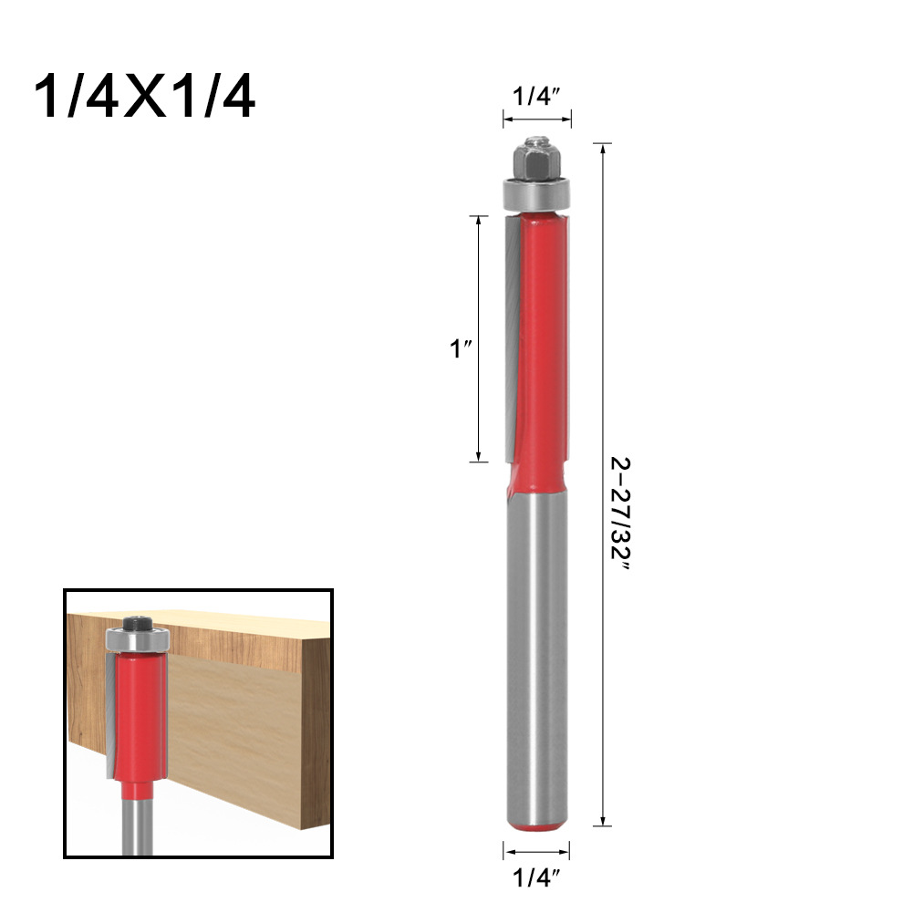Shank Bit Top Bearing Flush Trim Router Bit Woodworking Temu Canada