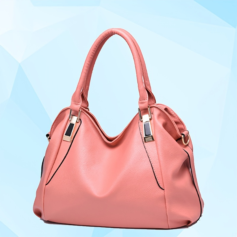 Women′ S Soft PU Leather Tote Bag Shoulder Bag - Big Capacity Hobo