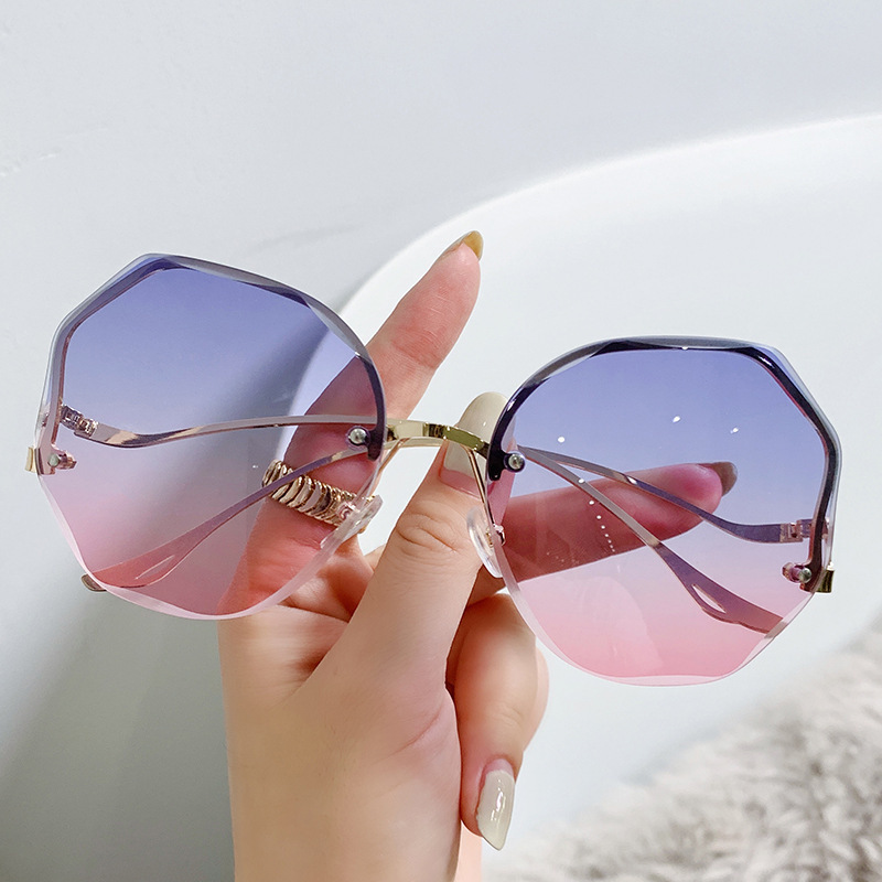 2021 Fashion Cat Eye Sunglasses Women Brand Designer Retro Square Blue  Purple Eyewear Female Nails Sun Glasses Shades UV400 Men