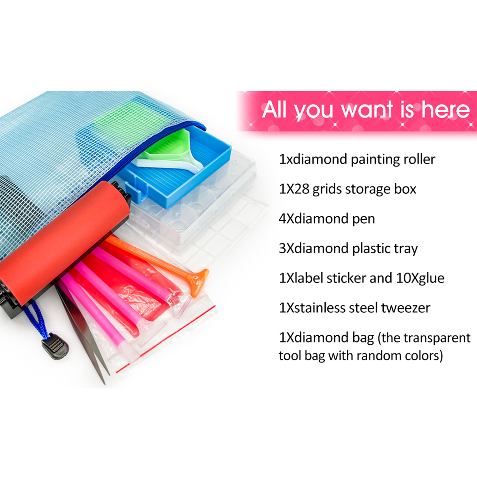 Diamonds Painting Tools Accessories Kits Diamond Painting Temu