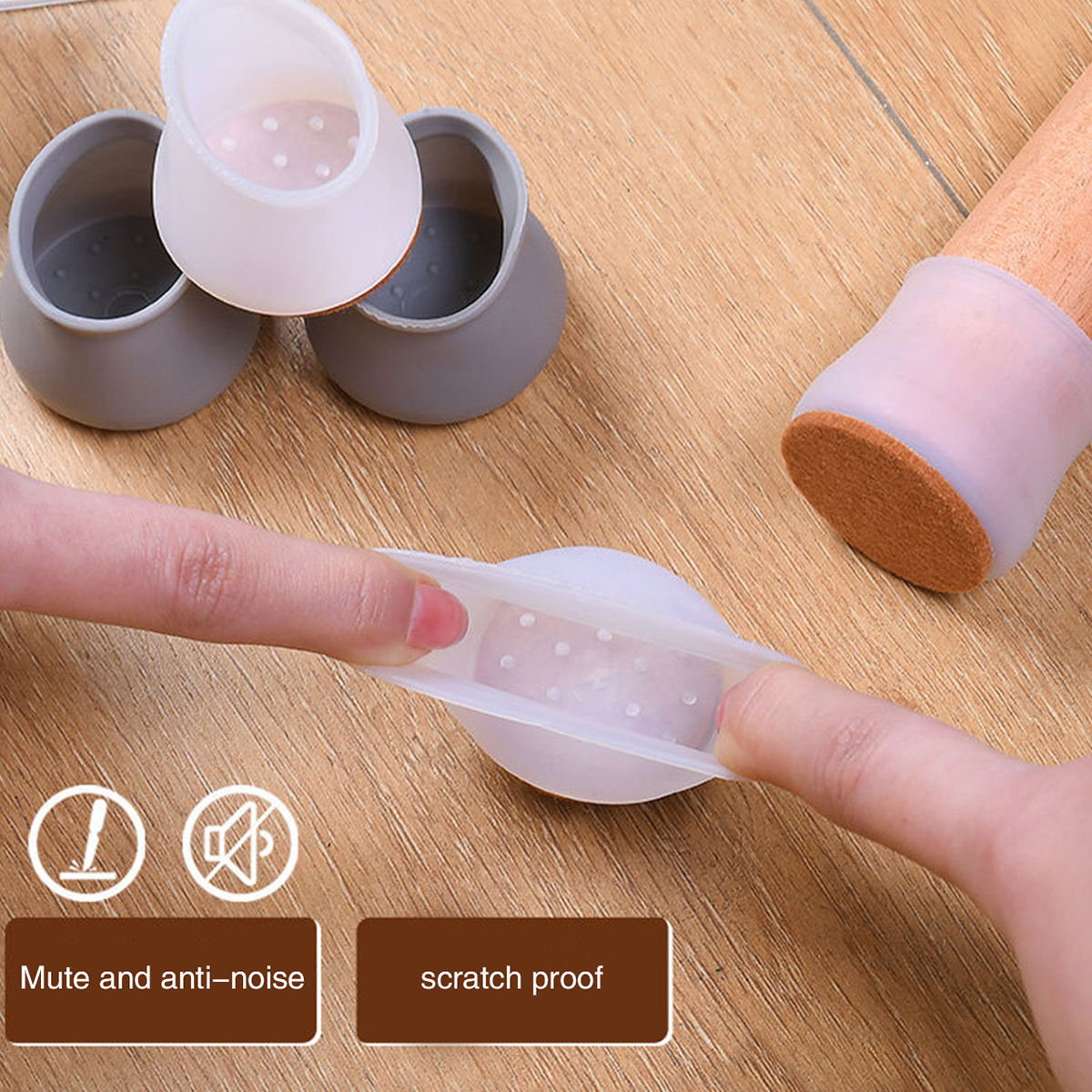 Silicone Chair Leg Covers Clear Chair Leg Floor Protectors Temu