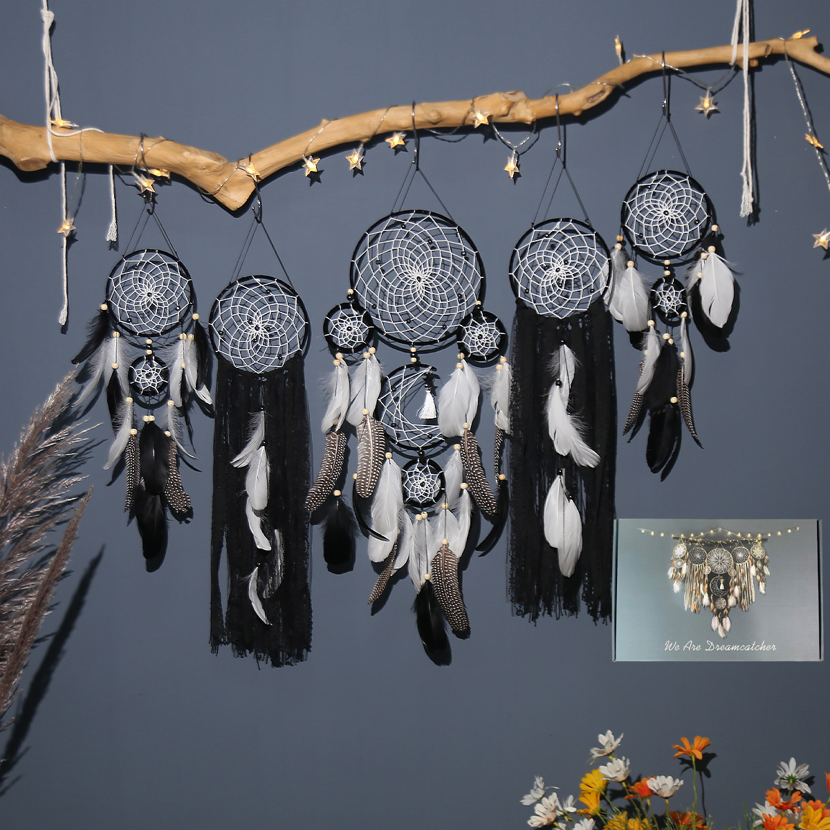White Moon Dream Catcher, Dream Catcher Wall Hanging, Moon Phases Decor,  Nursery Wall Decor Crescent Moon Dreamcatcher Crochet Dream Catcher -   Canada