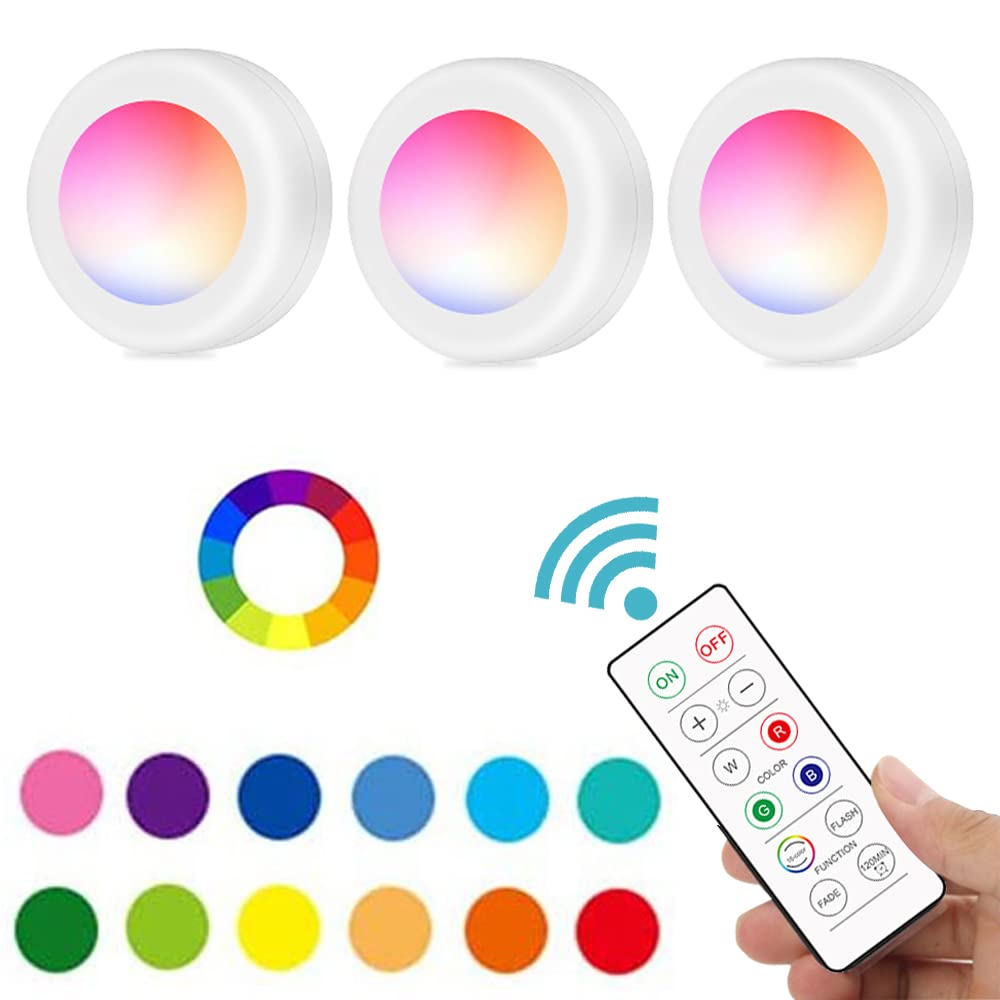 Remote Control Color Changing Puck Light