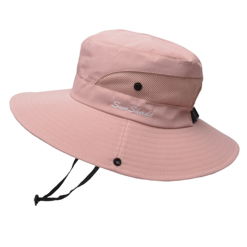 Sun Protection Wide Brim Bucket Hat Mesh Double layer - Temu